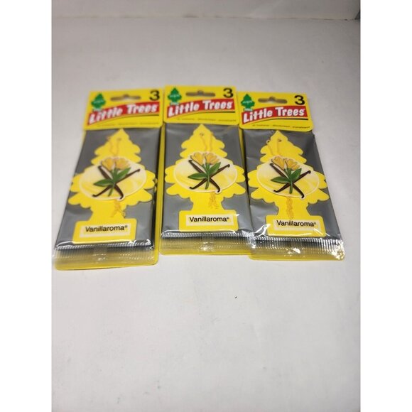Little Trees vanillaroma Hanging Air Freshener 3 Pack 9 Total - Picture 1 of 1